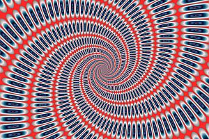 red white and blue spiral